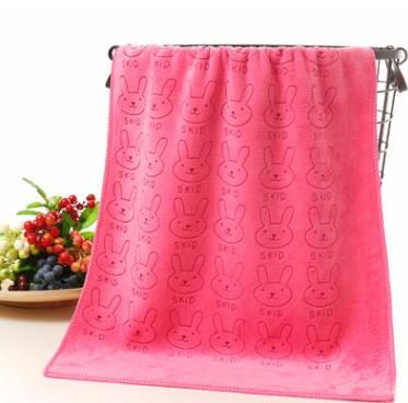 Cute Absorbent Microfiber Drying Bath Towels Beach Towel Wipes Baby Bathing Towels - One Red Hill